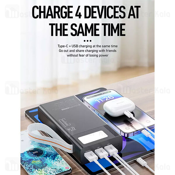 پاوربانک 30000 باوین Bavin PC006S توان 22.5 وات